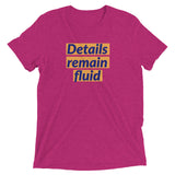 Details remain fluid