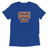 Details remain fluid